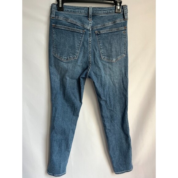 Madewell 10" High-Rise Skinny Crop Jeans Medium Wash 27 Ankle Womens Classic - Picture 4 of 9